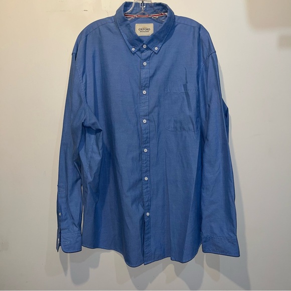 Oxford Casual Blue Button Down Shirt - Picture 1 of 3